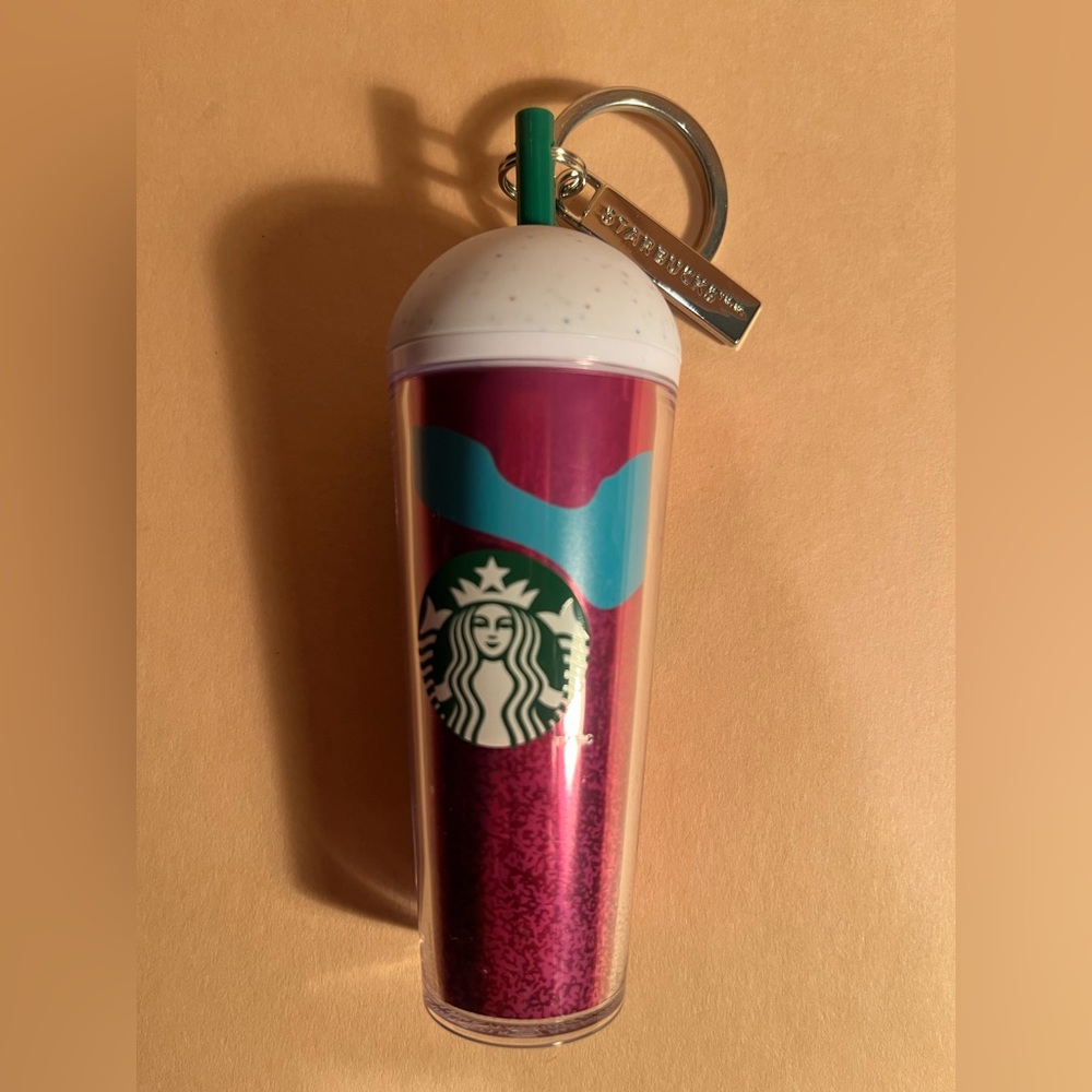 Starbucks pink and Teal Mini Tumbler Keychain ๐๐๐๐๐๐๐๐๐๐๐๐๐๐ - Picture 2 of 3